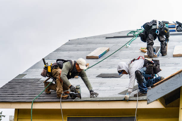 Professional Gutter Installation technician working in Cashtown, PA